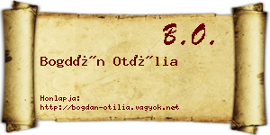 Bogdán Otília névjegykártya