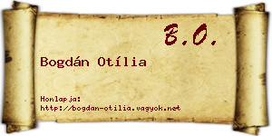 Bogdán Otília névjegykártya